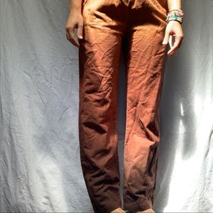 100% cotton pants-brown ombre